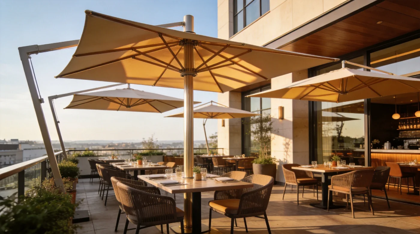 Commercial patio umbrellas